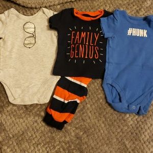 0-3 boys children's place onesies and outfit